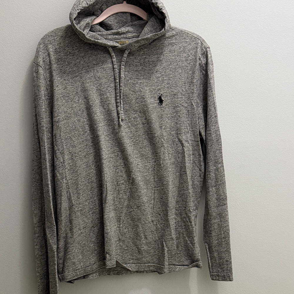 Gray Hooded Men's Shirt